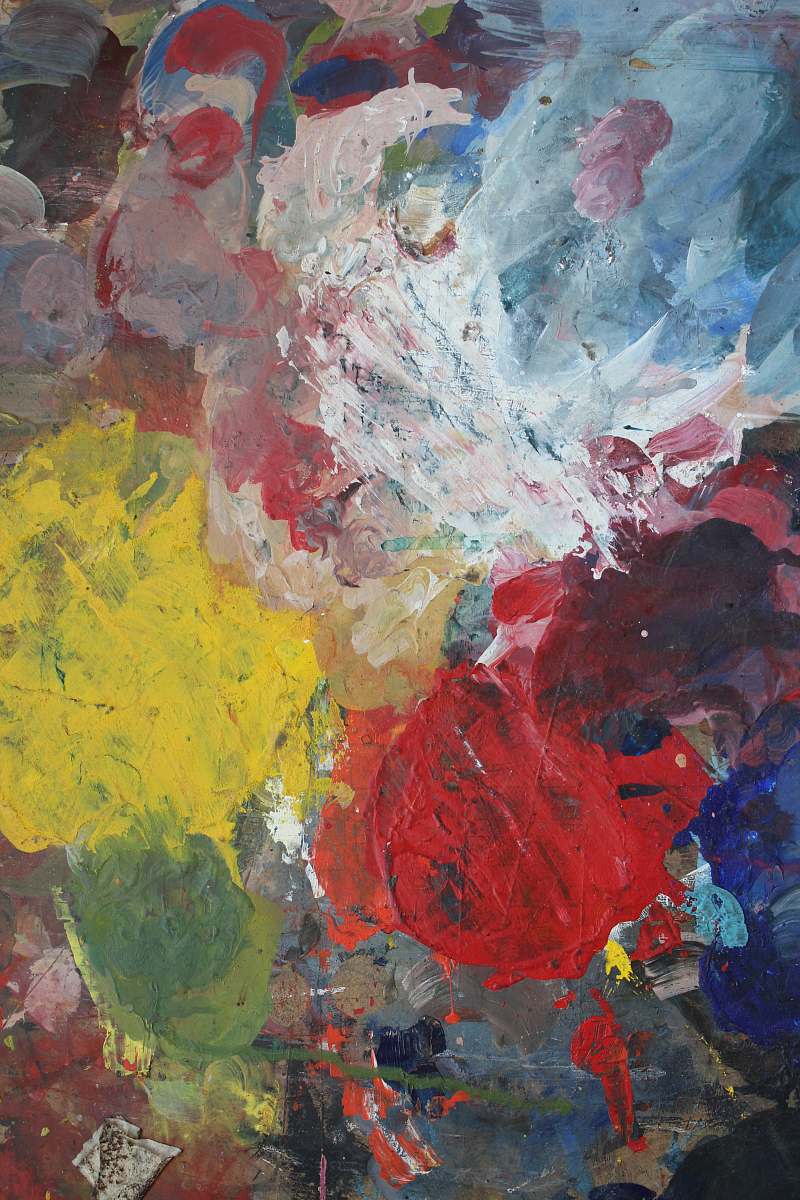 modern art multicolored abstract painting rug